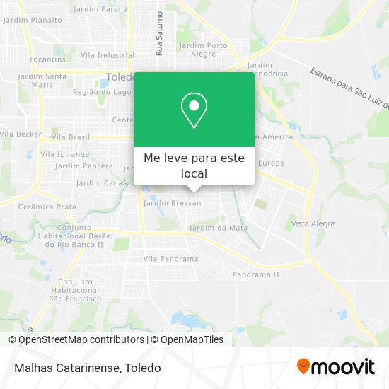 Malhas Catarinense mapa