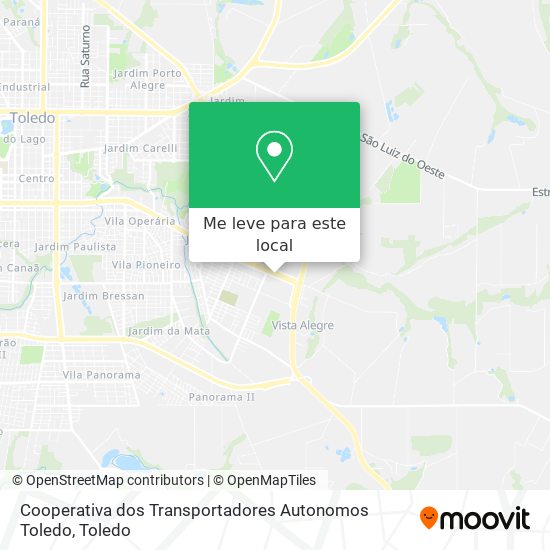 Cooperativa dos Transportadores Autonomos Toledo mapa