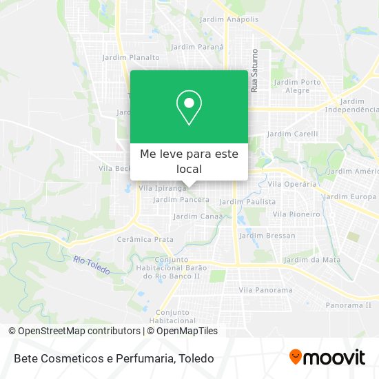 Bete Cosmeticos e Perfumaria mapa