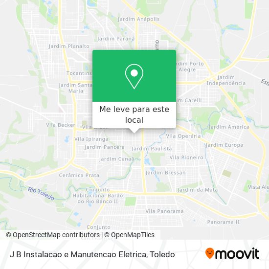 J B Instalacao e Manutencao Eletrica mapa