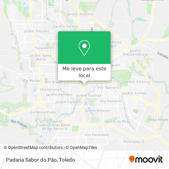 Padaria Sabor do Pão mapa