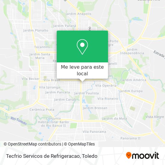 Tecfrio Servicos de Refrigeracao mapa