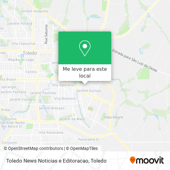Toledo News Noticias e Editoracao mapa