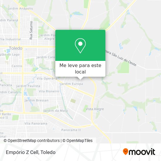 Empório Z Cell mapa