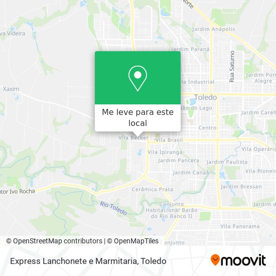 Express Lanchonete e Marmitaria mapa
