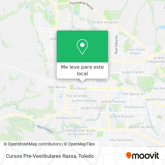 Cursos Pre-Vestibulares Rassa mapa