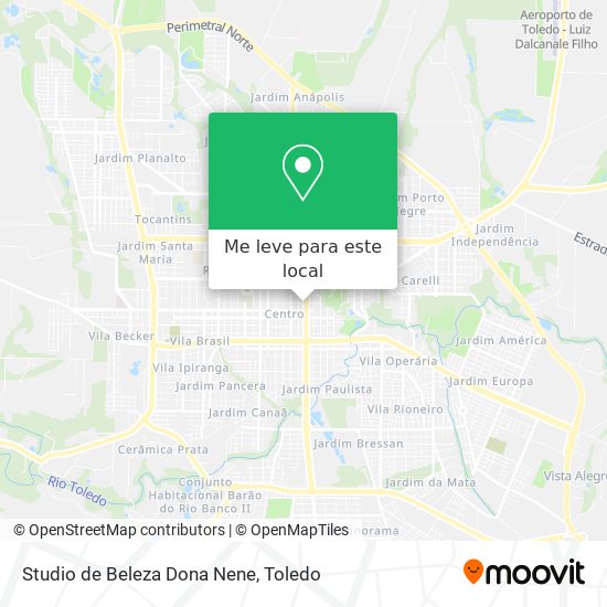 Studio de Beleza Dona Nene mapa