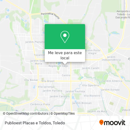 Publioest Placas e Toldos mapa