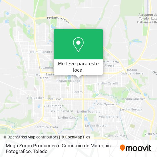 Mega Zoom Producoes e Comercio de Materiais Fotografico mapa