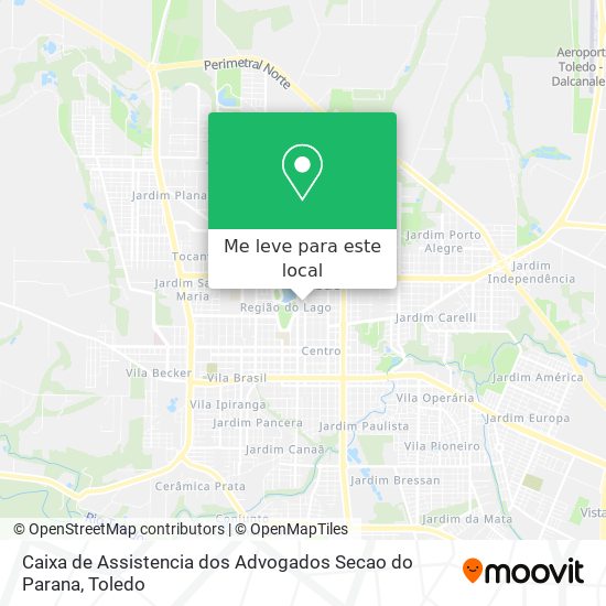 Caixa de Assistencia dos Advogados Secao do Parana mapa