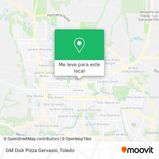 GM Disk Pizza Gervasio mapa