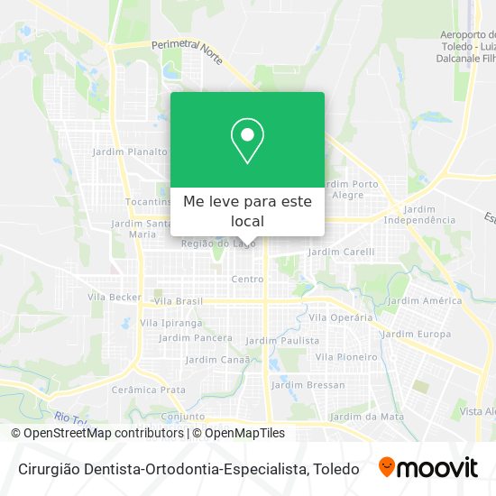 Cirurgião Dentista-Ortodontia-Especialista mapa