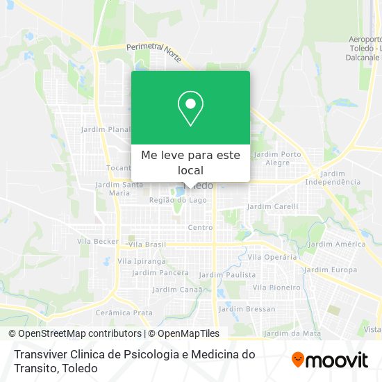 Transviver Clinica de Psicologia e Medicina do Transito mapa