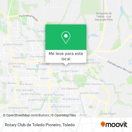 Rotary Club de Toledo Pioneiro mapa
