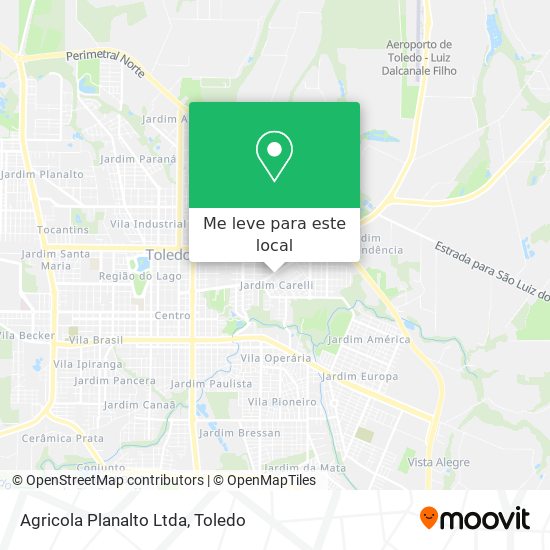 Agricola Planalto Ltda mapa