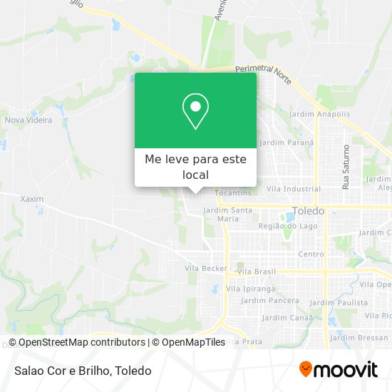 Salao Cor e Brilho mapa