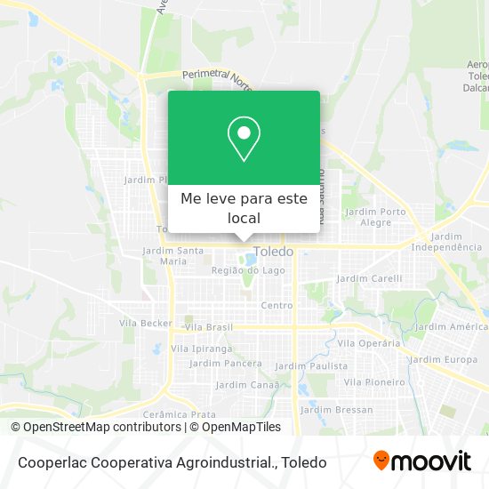 Cooperlac Cooperativa Agroindustrial. mapa