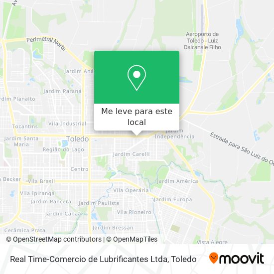 Real Time-Comercio de Lubrificantes Ltda mapa