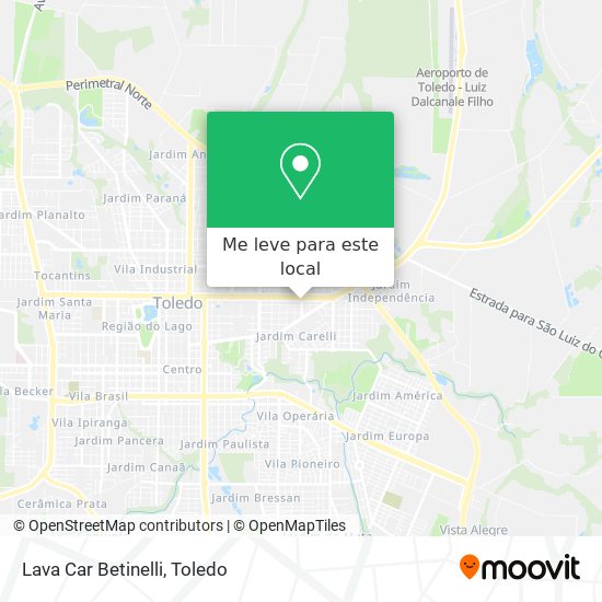 Lava Car Betinelli mapa
