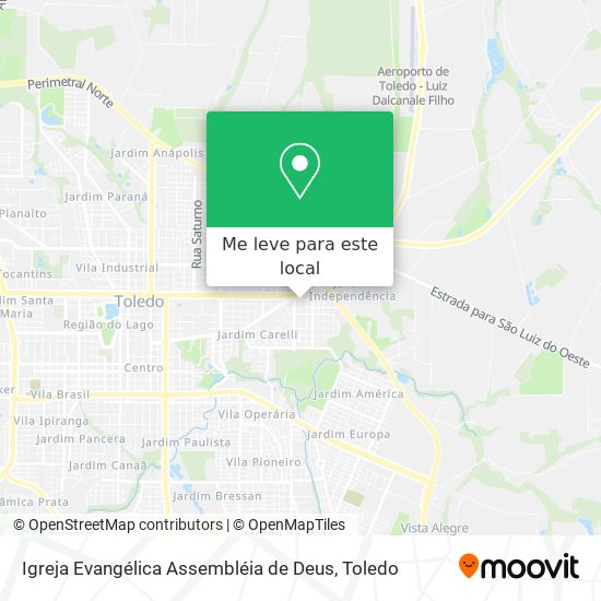 Igreja Evangélica Assembléia de Deus mapa