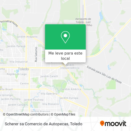 Scherer sa Comercio de Autopecas mapa