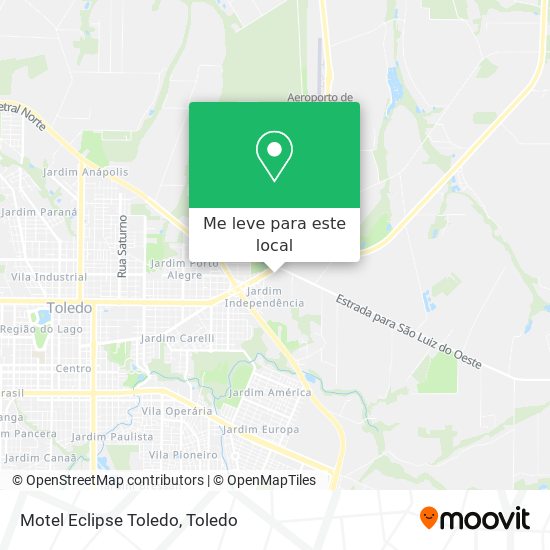 Motel Eclipse Toledo mapa