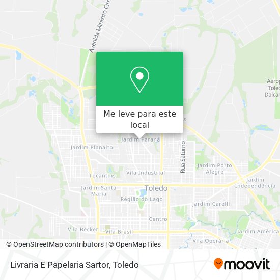 Livraria E Papelaria Sartor mapa