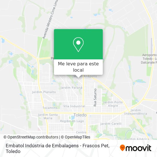 Embatol Indústria de Embalagens - Frascos Pet mapa