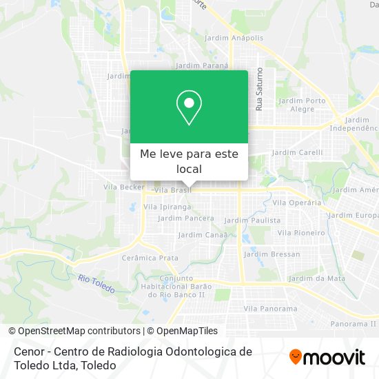 Cenor - Centro de Radiologia Odontologica de Toledo Ltda mapa