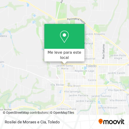 Rosilei de Moraes e Cia mapa