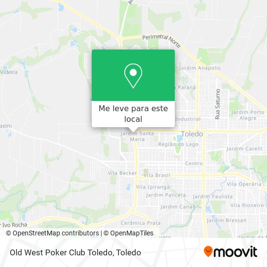 Old West Poker Club Toledo mapa