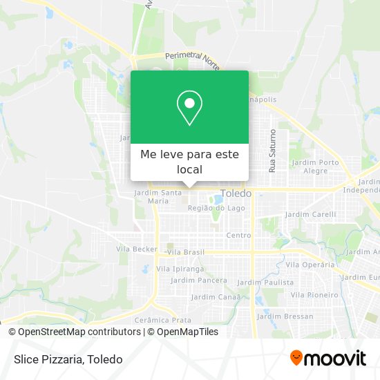 Slice Pizzaria mapa