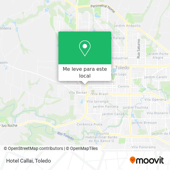 Hotel Callai mapa