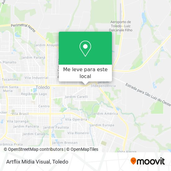 Artflix Mídia Visual mapa