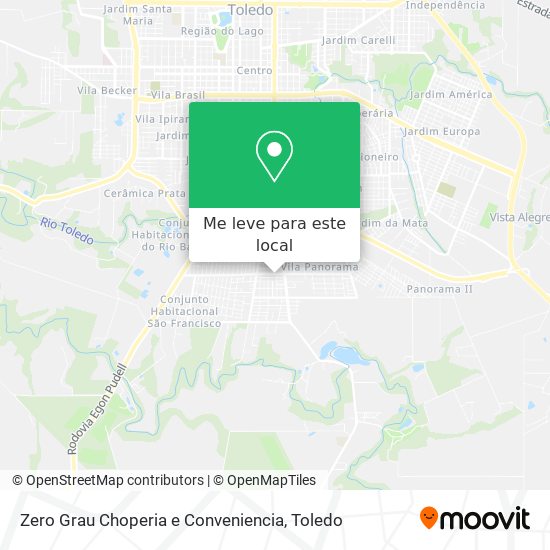 Zero Grau Choperia e Conveniencia mapa