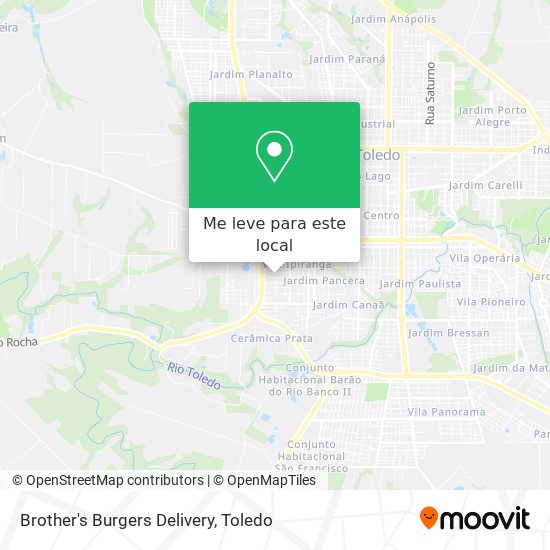 Brother's Burgers Delivery mapa