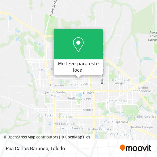 Rua Carlos Barbosa mapa