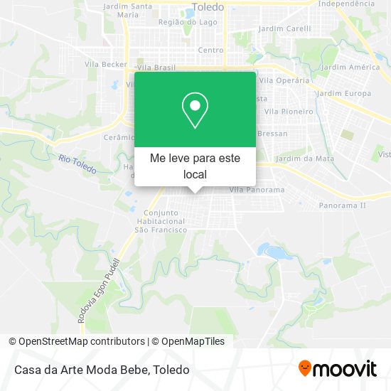 Casa da Arte Moda Bebe mapa