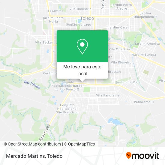 Mercado Martins mapa