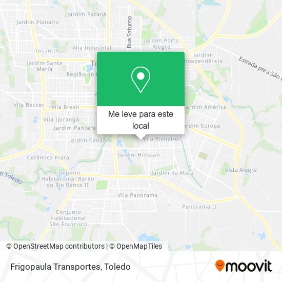 Frigopaula Transportes mapa