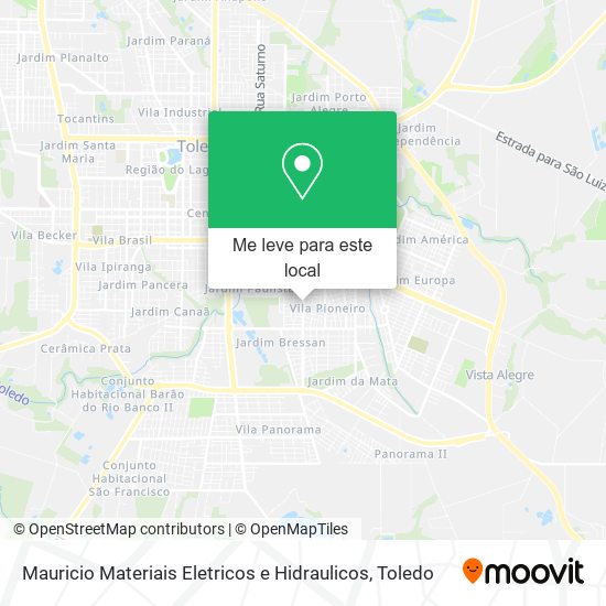 Mauricio Materiais Eletricos e Hidraulicos mapa