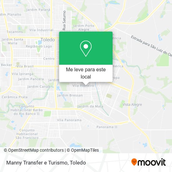 Manny Transfer e Turismo mapa