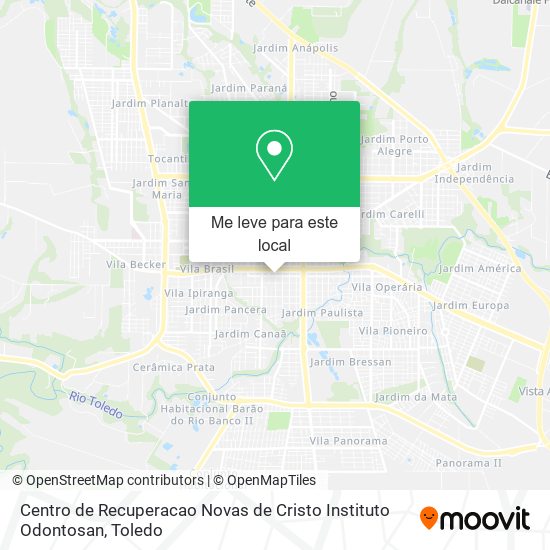 Centro de Recuperacao Novas de Cristo Instituto Odontosan mapa