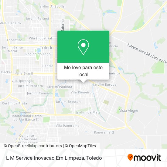 L M Service Inovacao Em Limpeza mapa