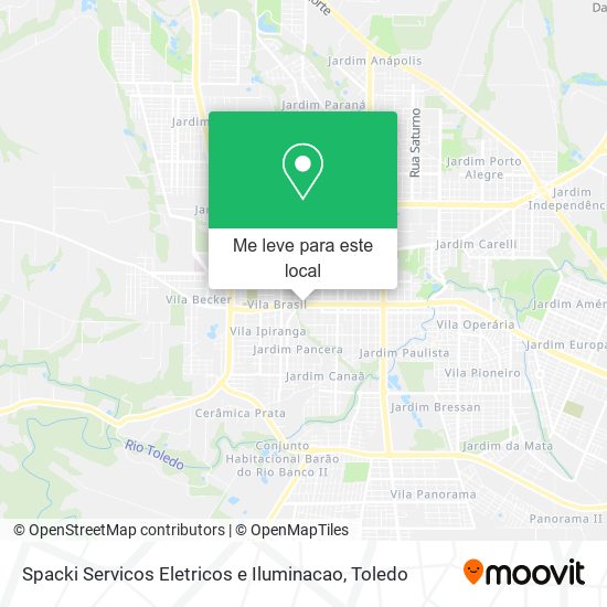 Spacki Servicos Eletricos e Iluminacao mapa