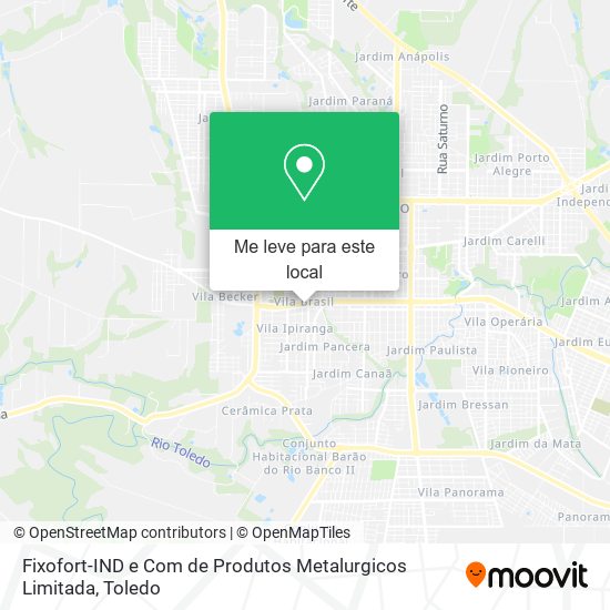 Fixofort-IND e Com de Produtos Metalurgicos Limitada mapa