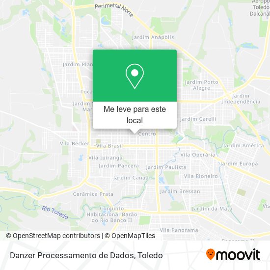 Danzer Processamento de Dados mapa