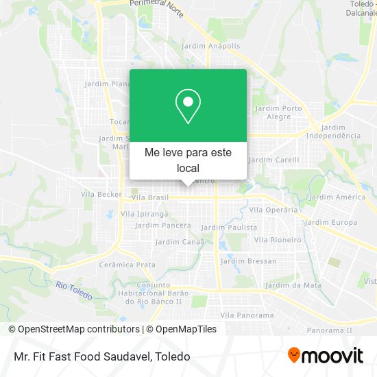 Mr. Fit Fast Food Saudavel mapa