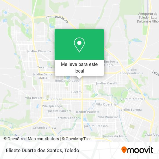 Elisete Duarte dos Santos mapa