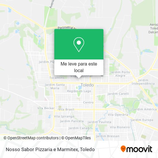 Nosso Sabor Pizzaria e Marmitex mapa